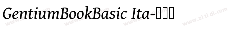 GentiumBookBasic Ita字体转换